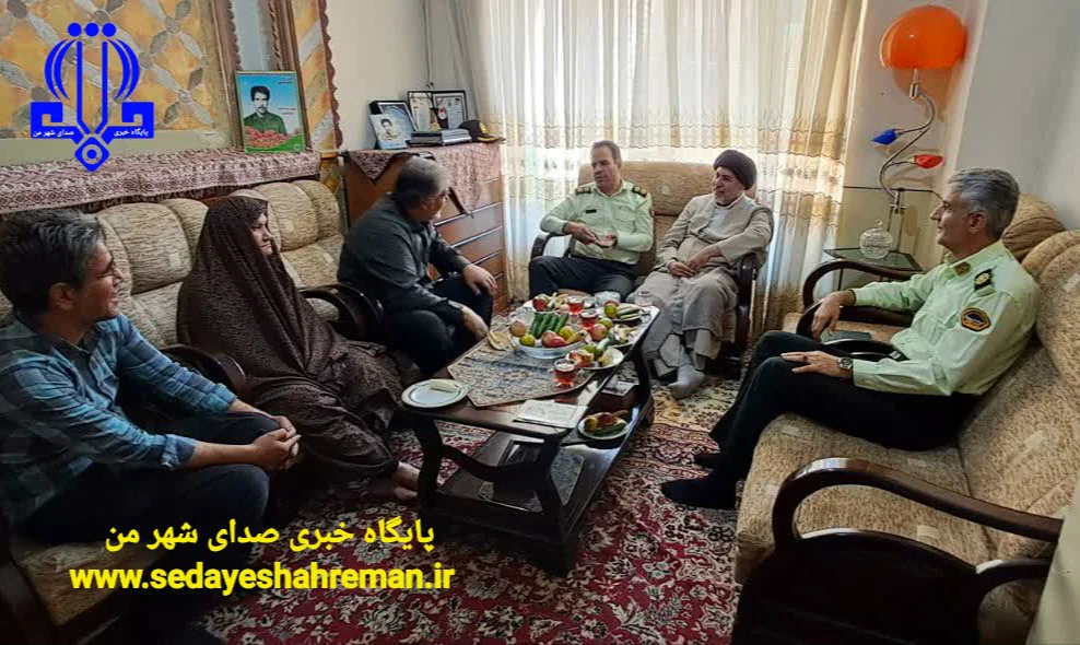 به مناسبت آغاز هفته نیروی انتظامی دیدار با خانواده شهيد مجید جمالی در شهرستان گلپایگان 